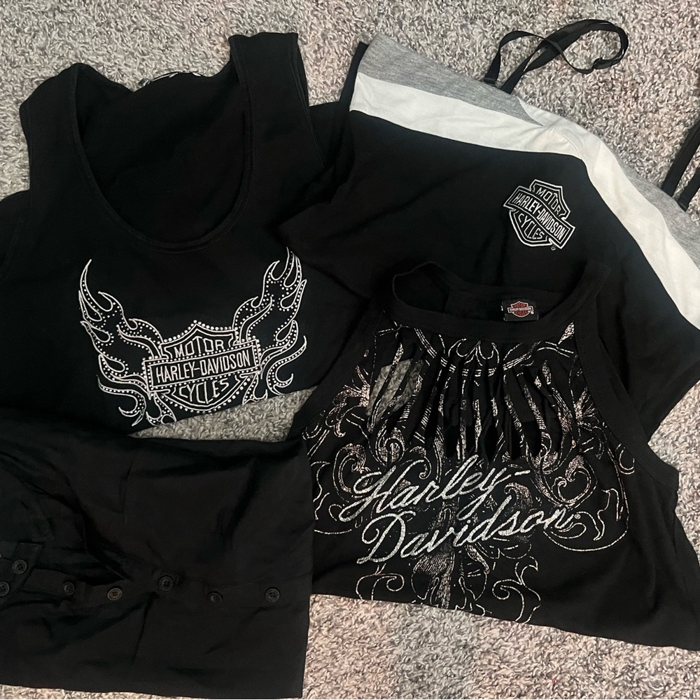 Harley-Davidson women’s Black and White Tank Top